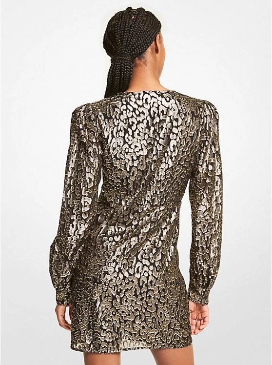 商品Michael Kors|Metallic Leopard Clip Jacquard Dress,价格¥545,第2张图片详细描述