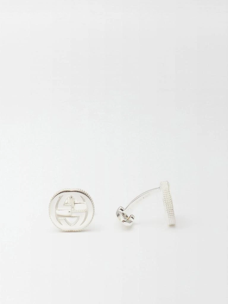 商品Gucci|GG sterling-silver cufflinks,价格¥3308,第1张图片