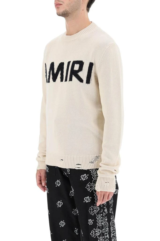 商品AMIRI|Amiri eyelash logo crew-neck sweater,价格¥5229,第4张图片详细描述