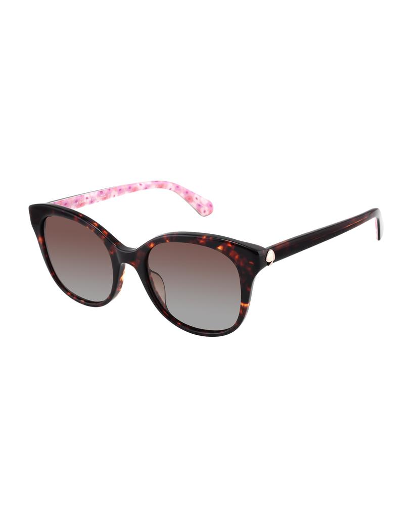 bianka round acetate sunglasses, pink商品第1张图片规格展示