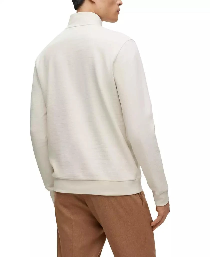 商品Hugo Boss|Men's Jacquard Zip-Neck Sweatshirt,价格¥1055,第2张图片详细描述