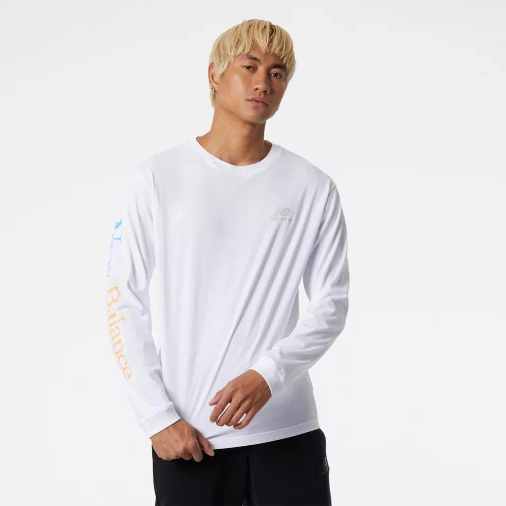 商品New Balance|NB Essentials Celebrate Long Sleeve Tee,价格¥140,第1张图片