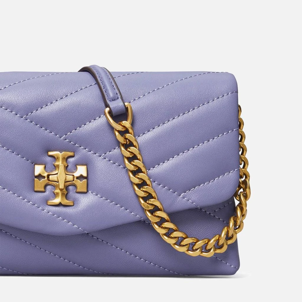 商品Tory Burch|Tory Burch Women's Kira Chevron Chain Wallet - Dark Lotus,价格¥3005,第3张图片详细描述