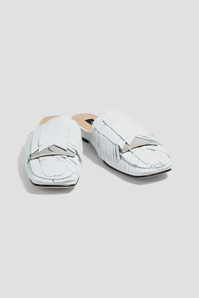 商品Sergio Rossi|sr1 fringed leather slippers,价格¥1326,第2张图片详细描述