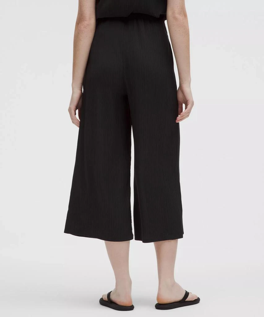 商品Lululemon|Pleated Stretch High-Rise Wide-Leg Cropped Pant,价格¥975,第3张图片详细描述