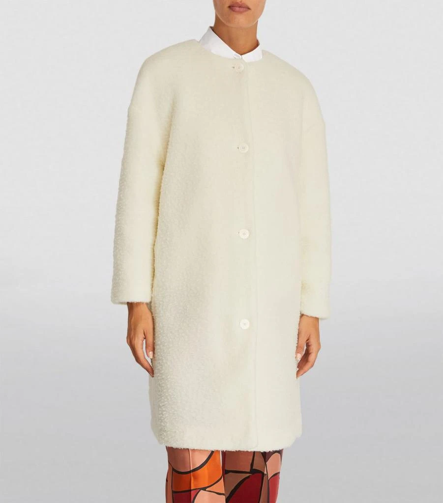 商品Max Mara|Wool-Blend Teddy Coat,价格¥2298,第3张图片详细描述