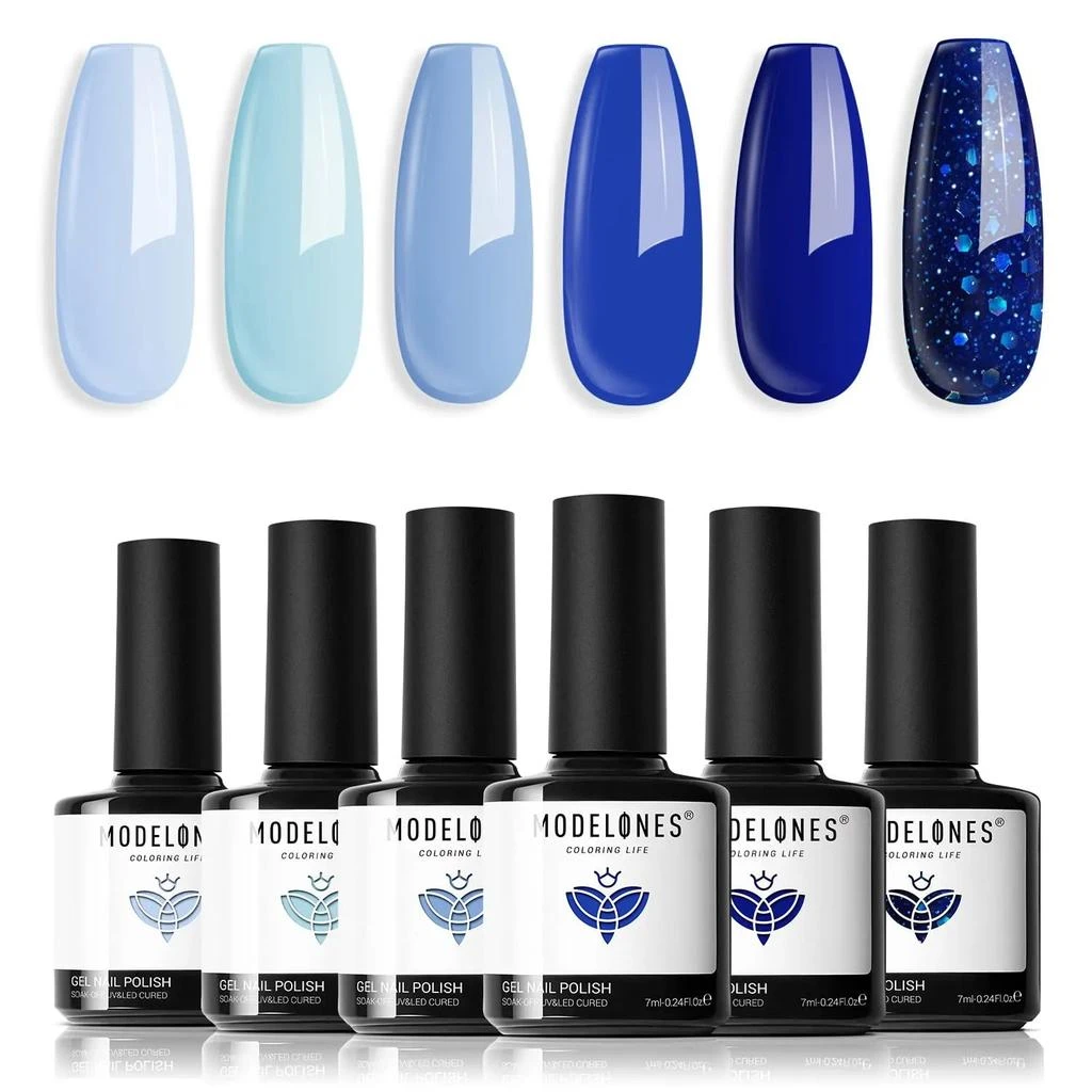 商品[国内直发] MODELONES|Ocean Express - 6 Shades Gel Nail Polish Set,价格¥142,第1张图片