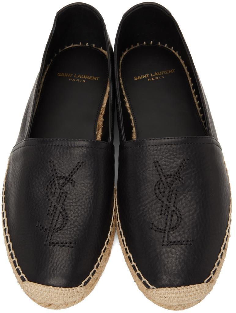 商品Yves Saint Laurent|黑色 Monogram 草编鞋,价格¥6219,第7张图片详细描述