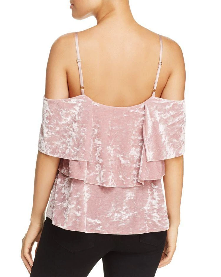 商品Show Me Your Mumu|Rosalie Velvet Ruffle Top - 100% Exclusive,价格¥354,第2张图片详细描述