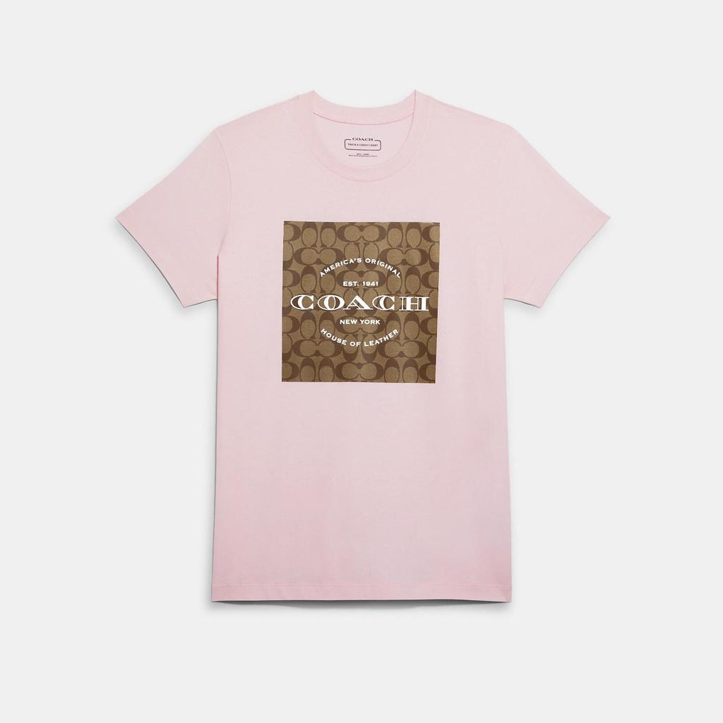 商品Coach|Coach Outlet Signature T Shirt,价格¥610,第5张图片详细描述