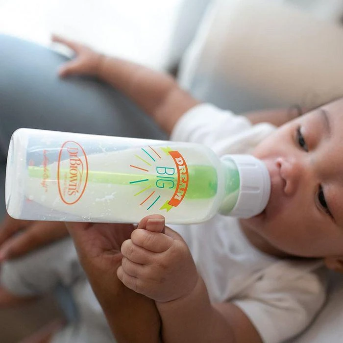 商品Dr. Brown's|8 oz. Anti-Colic Options+ Narrow Baby Bottles, 4 Pack,价格¥202,第2张图片详细描述