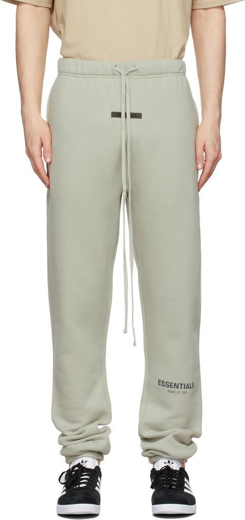 商品Essentials|男款绿色抓绒运动裤 SSENSE 独家发售,价格¥520,第1张图片