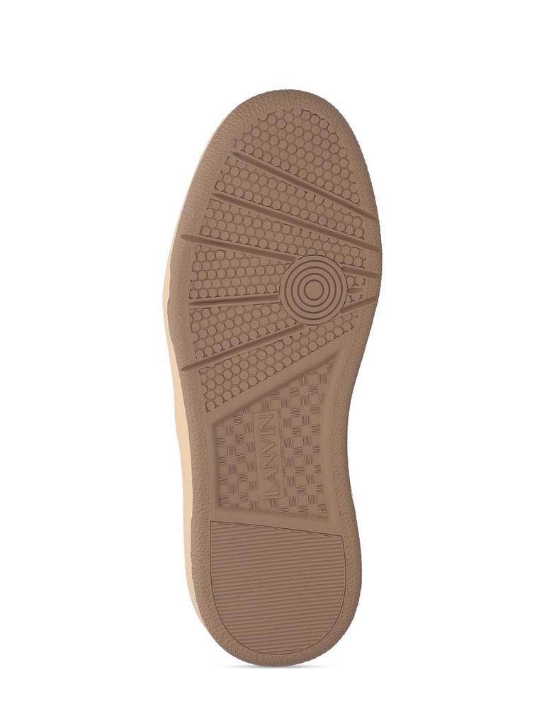 商品Lanvin|Clay Leather & Mesh Low-top Sneakers,价格¥5549,第7张图片详细描述
