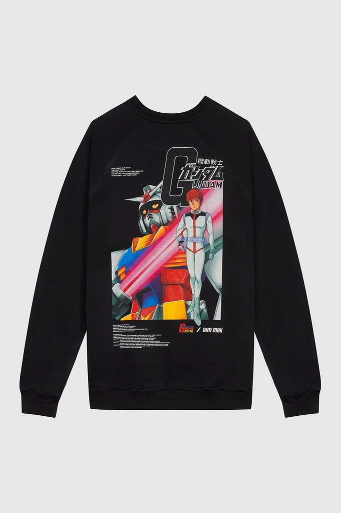 商品Dim Mak|Dim Mak x Gundam Mobile Suit - Amuro Crew Neck - Black,价格¥486,第2张图片详细描述