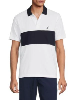 商品Nautica|Short Sleeve Colorblock Polo,价格¥106,第1张图片