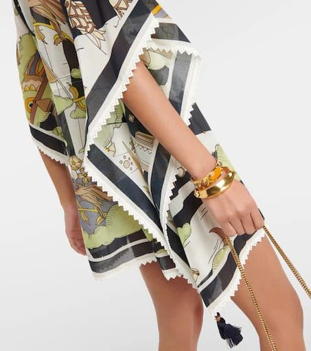 商品Tory Burch|印花棉质与真丝连衣裙,价格¥3321,第5张图片详细描述