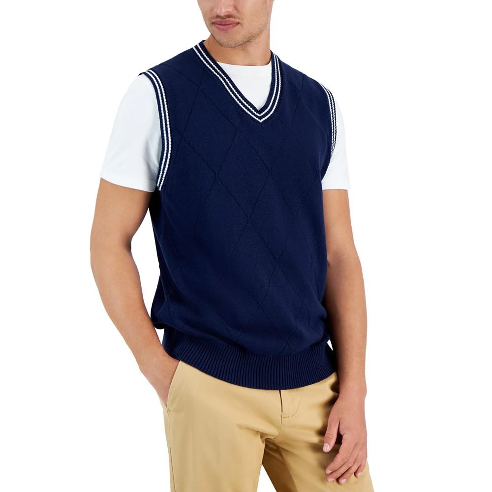 商品Club Room|Men's Argyle Sweater Vest, Created for Macy's,价格¥163,第1张图片