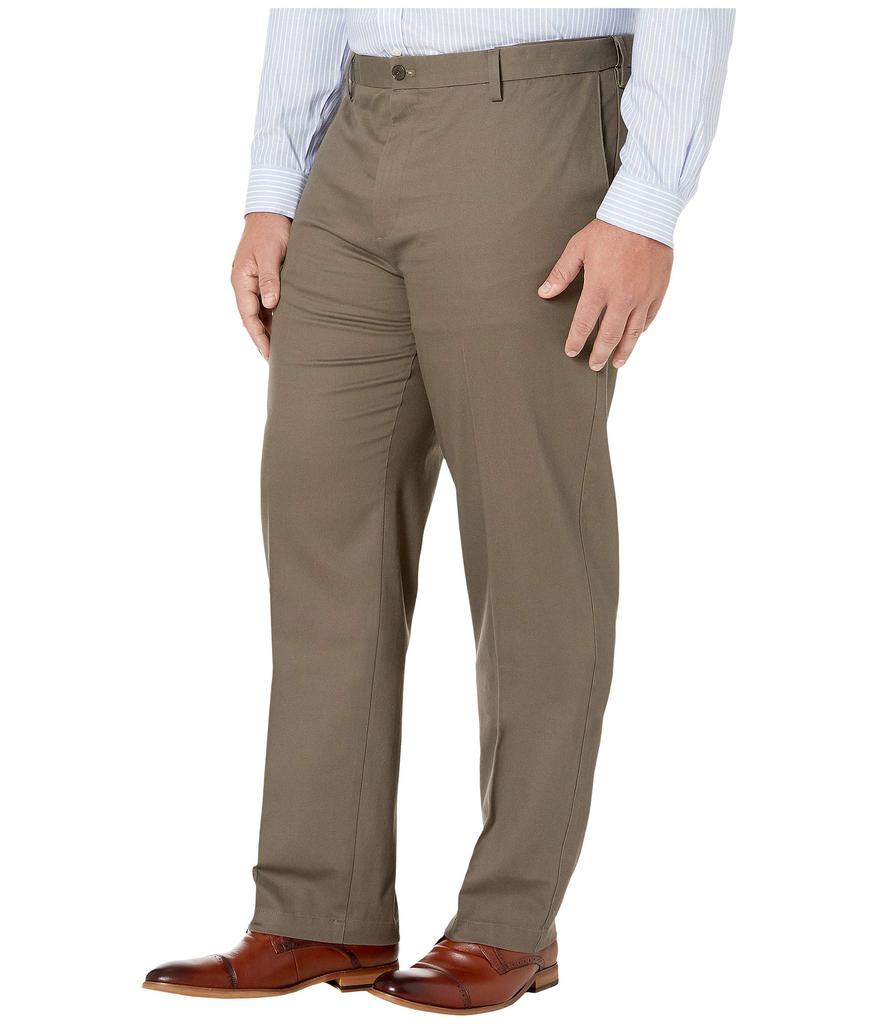 Big & Tall Classic Fit Signature Khaki Lux Cotton Stretch Pants商品第2张图片规格展示