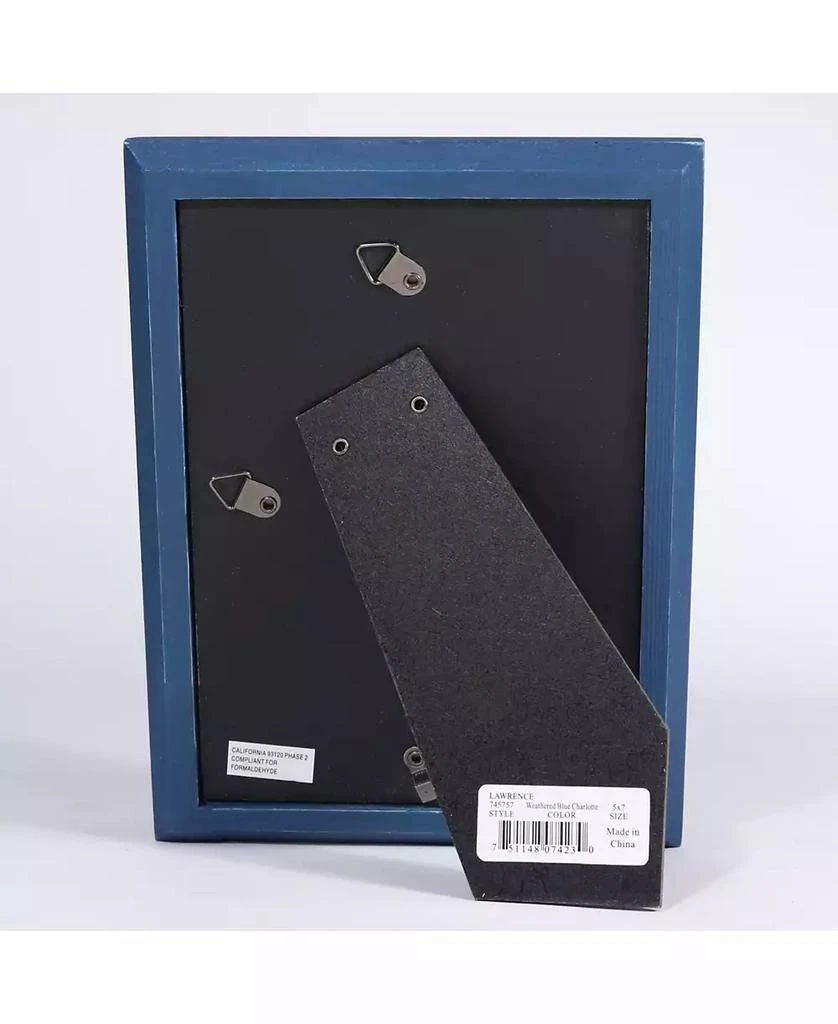 商品Lawrence Frames|Charlotte Weathered Navy Blue Wood Picture Frame - 5" x 7",价格¥103,第3张图片详细描述