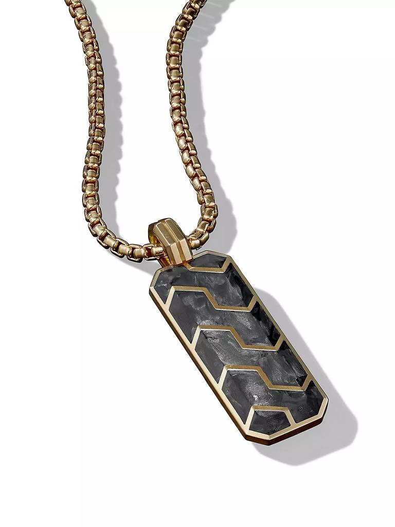 商品David Yurman|Forged Carbon Ingot Tag in 18K Yellow Gold,价格¥16494,第3张图片详细描述