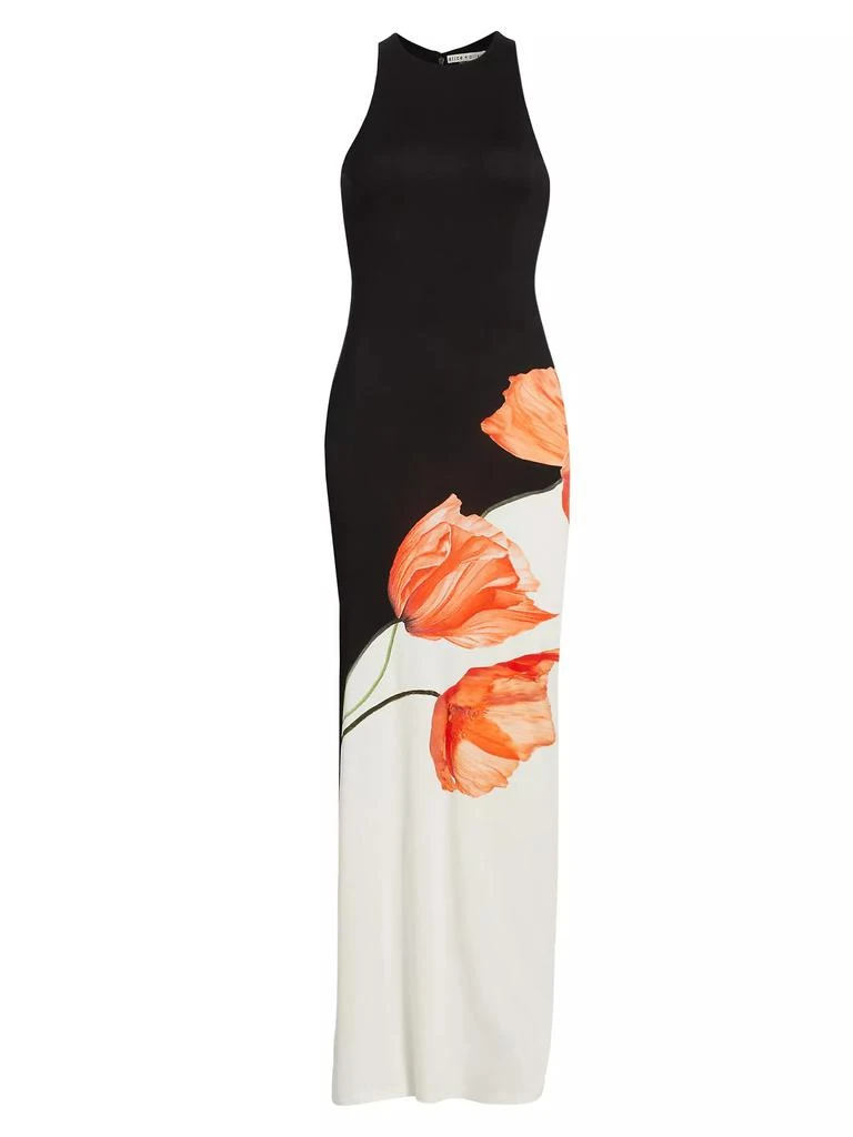 商品Alice + Olivia|Pania Two-Tone Floral Column Dress,价格¥1503,第1张图片