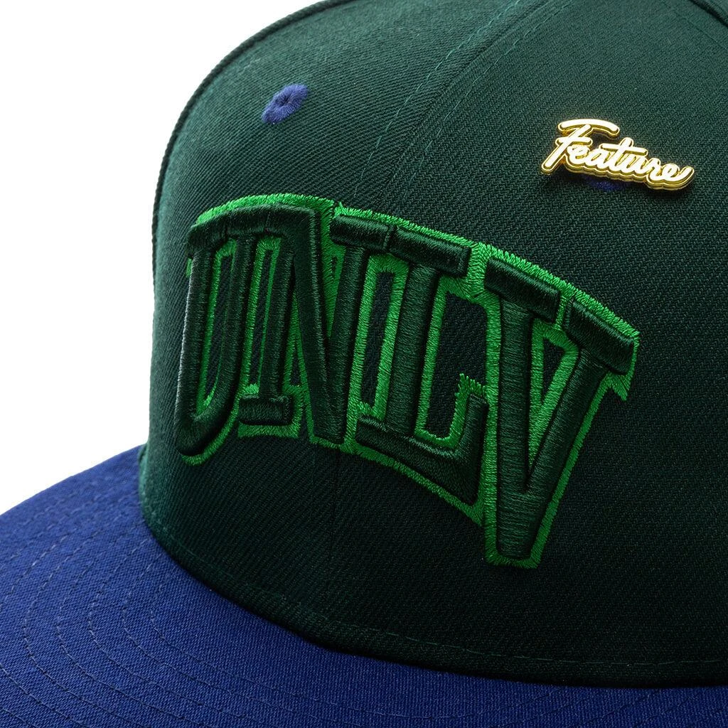 商品Feature|Feature x New Era "Timepiece" UNLV Rebels Fitted - Green/Royal,价格¥457,第2张图片详细描述