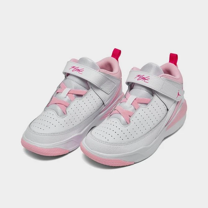 商品Jordan|Little Kids' Jordan Max Aura 5 Stretch Lace Basketball Shoes,价格¥421,第2张图片详细描述