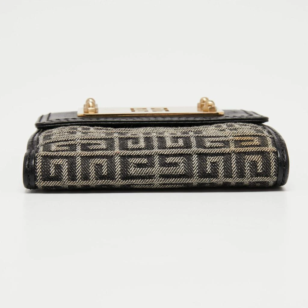 Givenchy Grey/Black Monogram Canvas Compact Wallet 商品