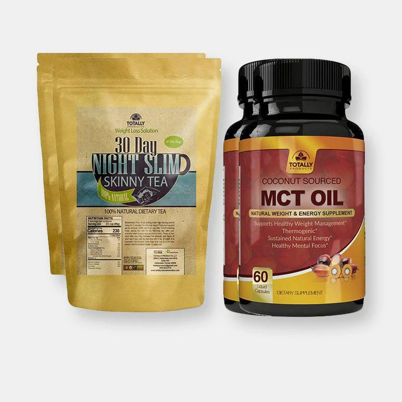 商品Totally Products|Night Slim Skinny Tea and MCT Oil Combo Pack,价格¥359,第1张图片