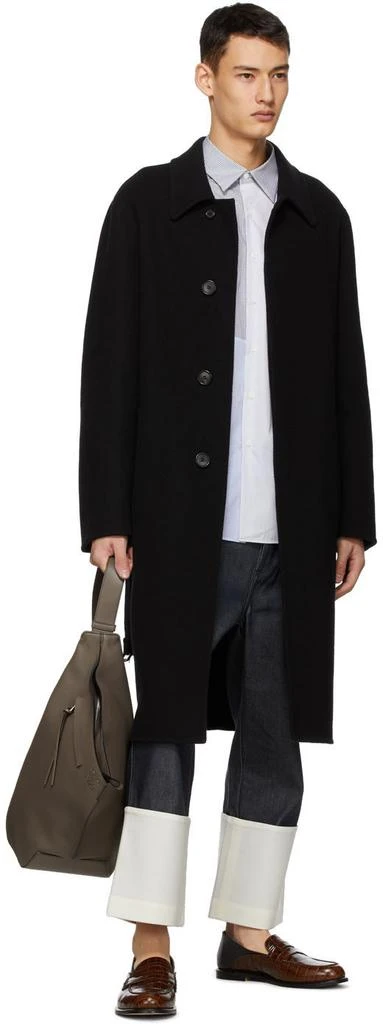 商品Loewe|Black Wool & Cashmere Coat,价格¥14273,第4张图片详细描述