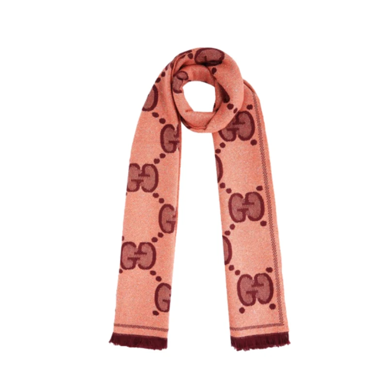 商品Gucci|GUCCI 古驰 女士羊毛提花围巾 598993-3GC15-7973,价格¥3334,第1张图片