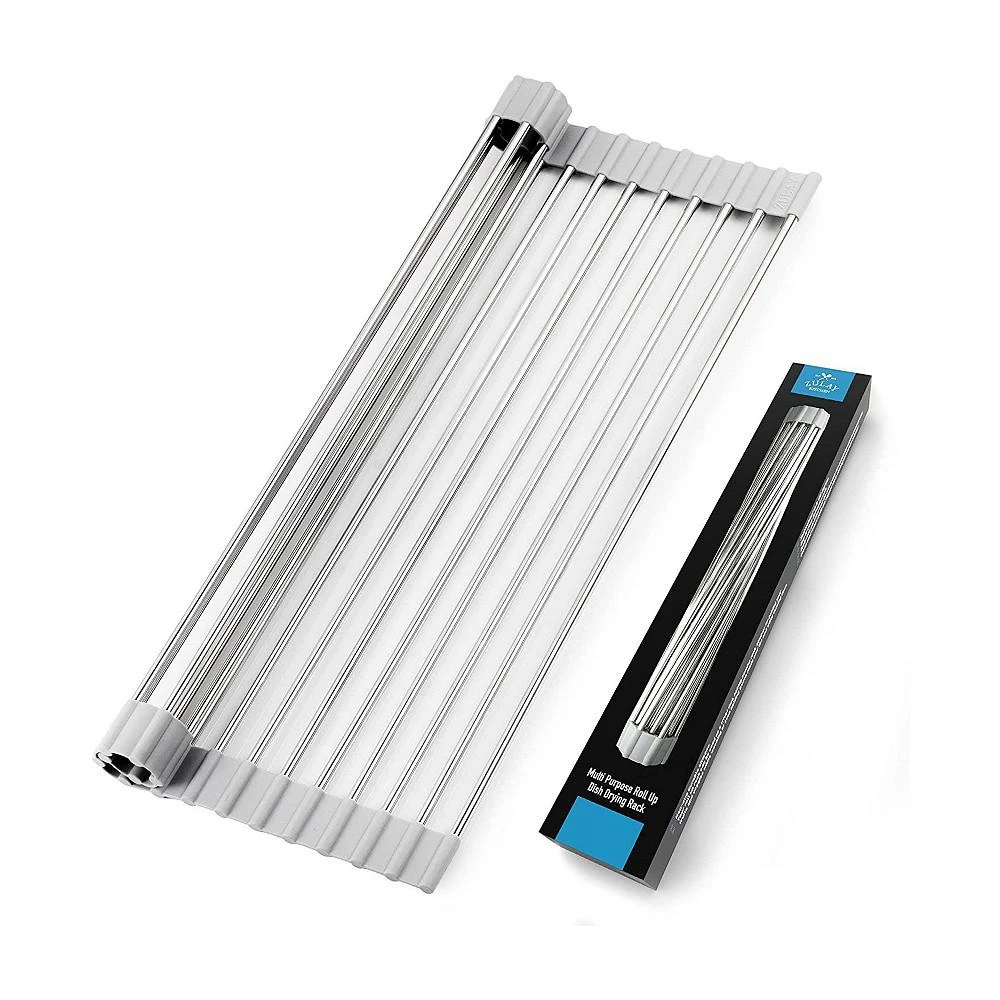 商品Zulay Kitchen|Multipurpose Roll Up Sink Drying Rack & Trivet,价格¥138,第1张图片