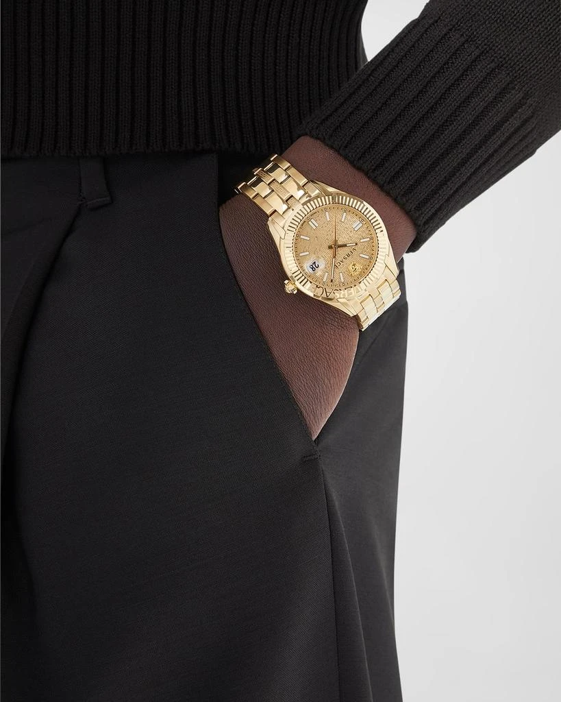 商品Versace|Men's Greca Time IP Yellow Gold Bracelet Watch, 41mm,价格¥9222,第2张图片详细描述