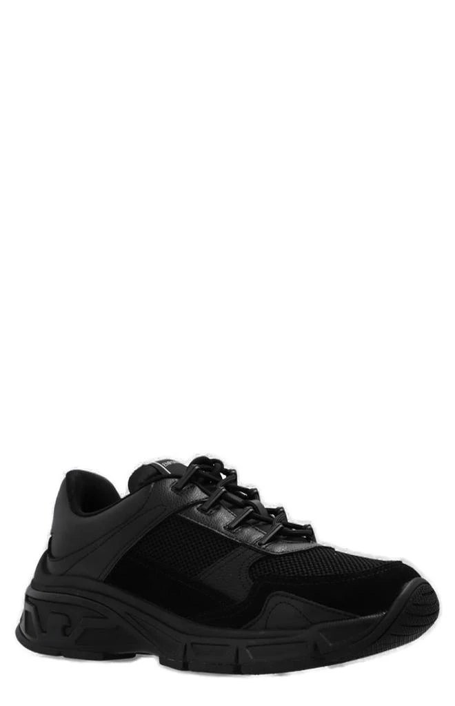 商品Emporio Armani|Emporio Armani Panelled Lace-Up Sneakers,价格¥1742,第2张图片详细描述