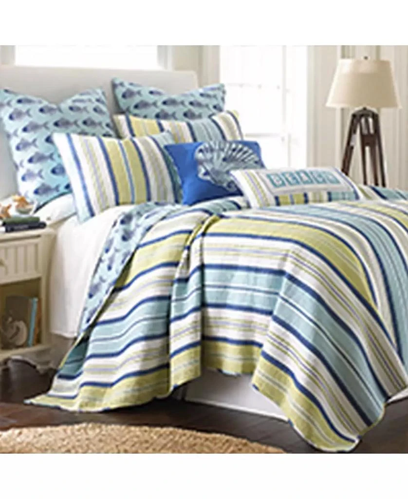商品Levtex|Bayport Stripe Reversible 2-Pc. Quilt Set,价格¥283,第3张图片详细描述