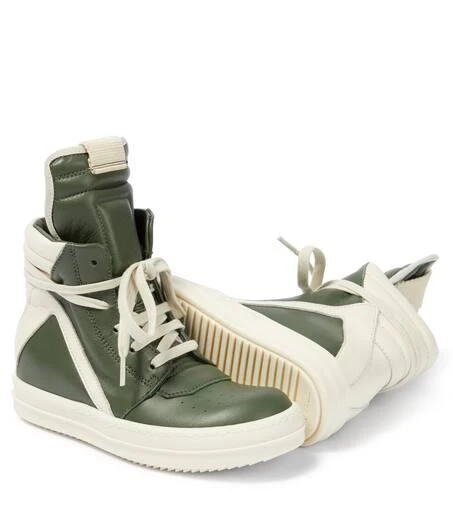 商品Rick Owens|Geobasket leather high-top sneakers,价格¥3276,第5张图片详细描述