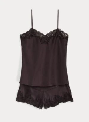 商品Ralph Lauren|Ralph Lauren Lace-Trim Cami Pyjama Set,价格¥823,第1张图片