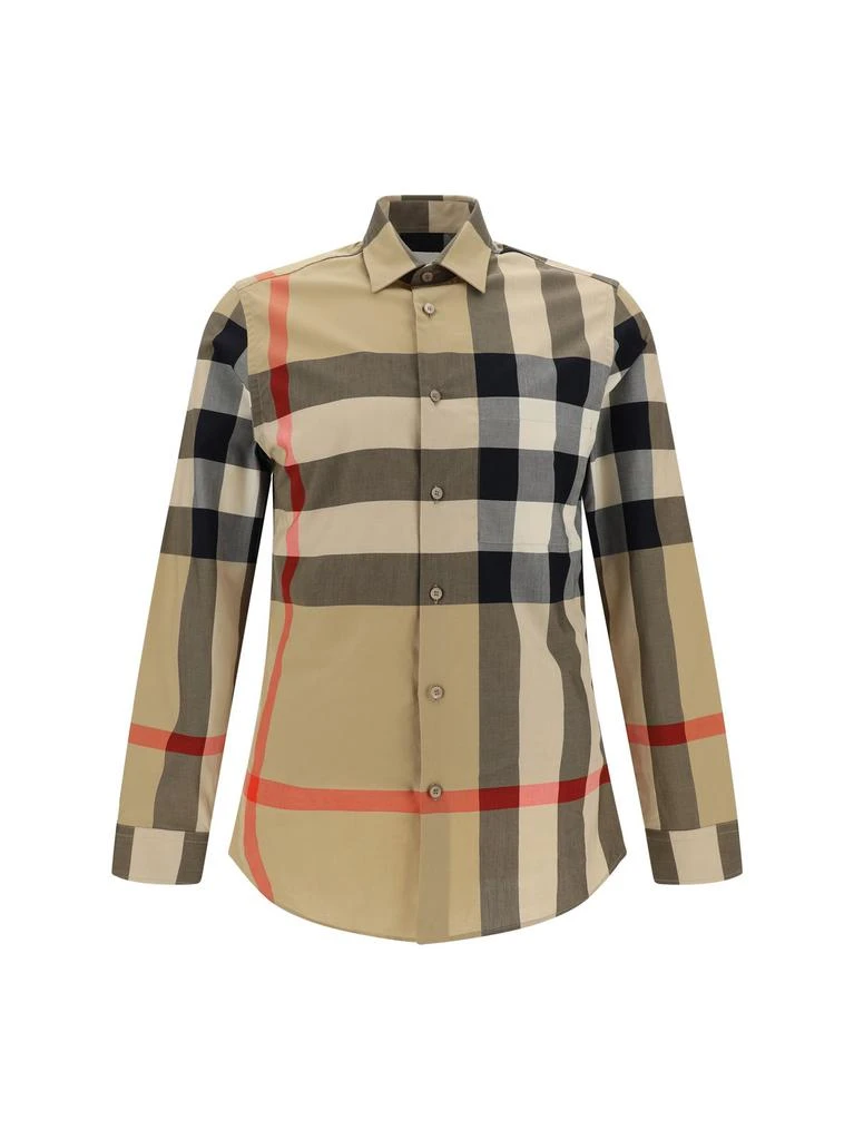 商品Burberry|Burberry Long Sleeved Checkered Buttoned Shirt,价格¥4067,第1张图片
