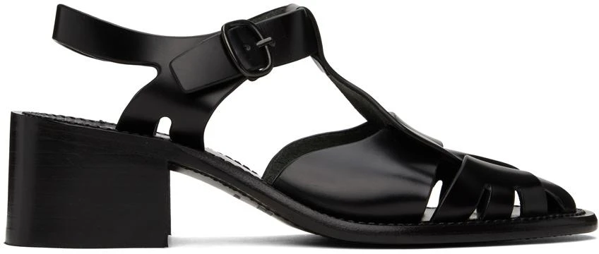 商品Hereu|Black Pesca Heeled Sandals,价格¥2163,第1张图片