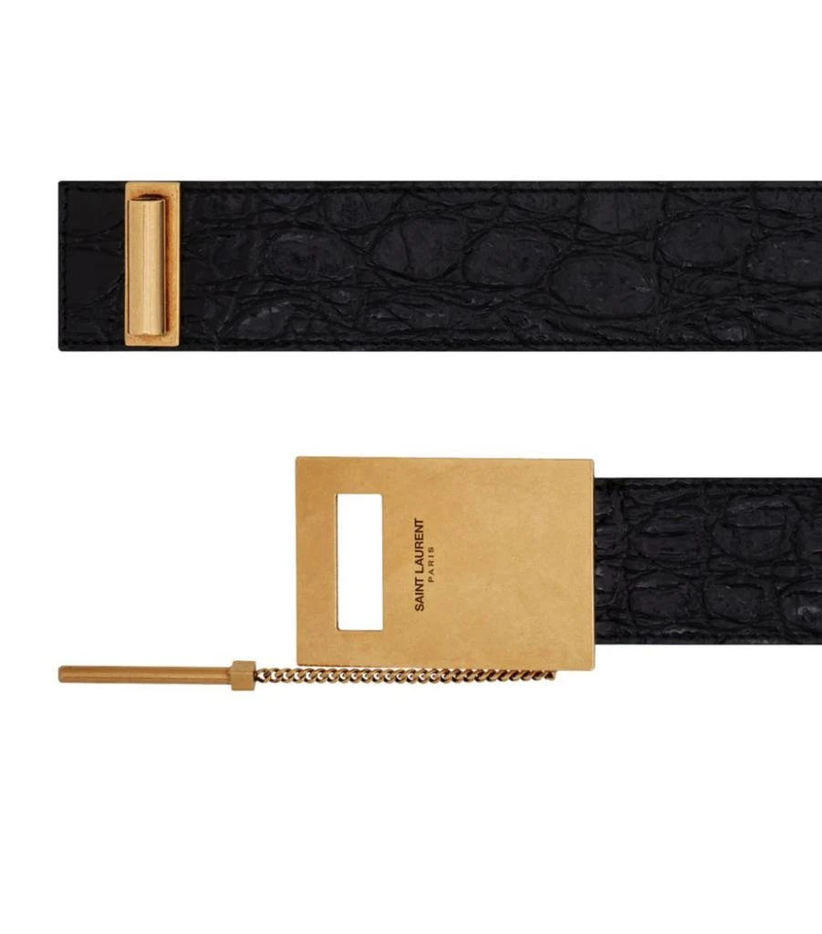 商品Yves Saint Laurent|Leather Belt,价格¥5676,第2张图片详细描述