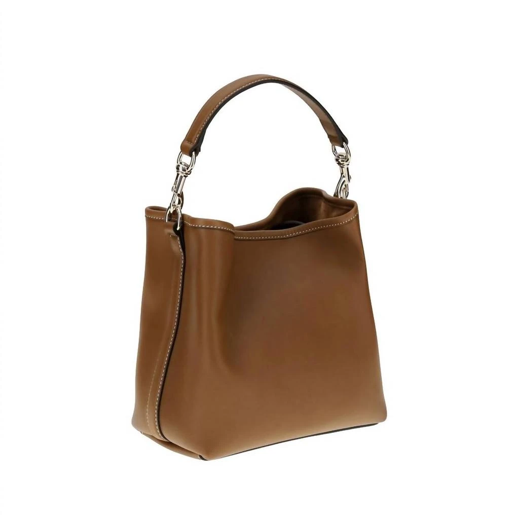 商品Gucci|Gucci - Women's Gg Emblem Leather Bucket Bag,价格¥16897,第3张图片详细描述