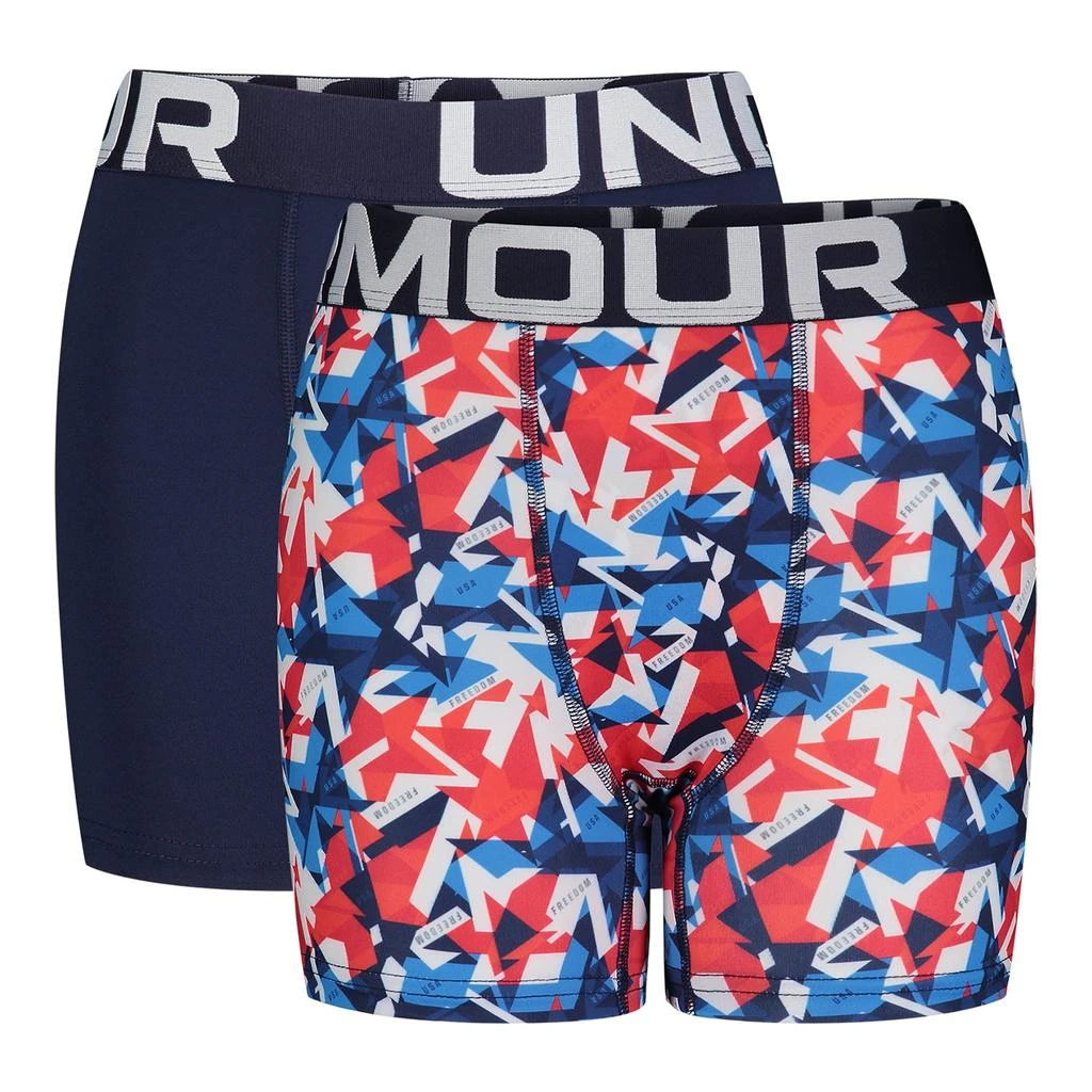 商品Under Armour|Freedom Star 2-Pack Boxer Set (Big Kids),价格¥135,第1张图片