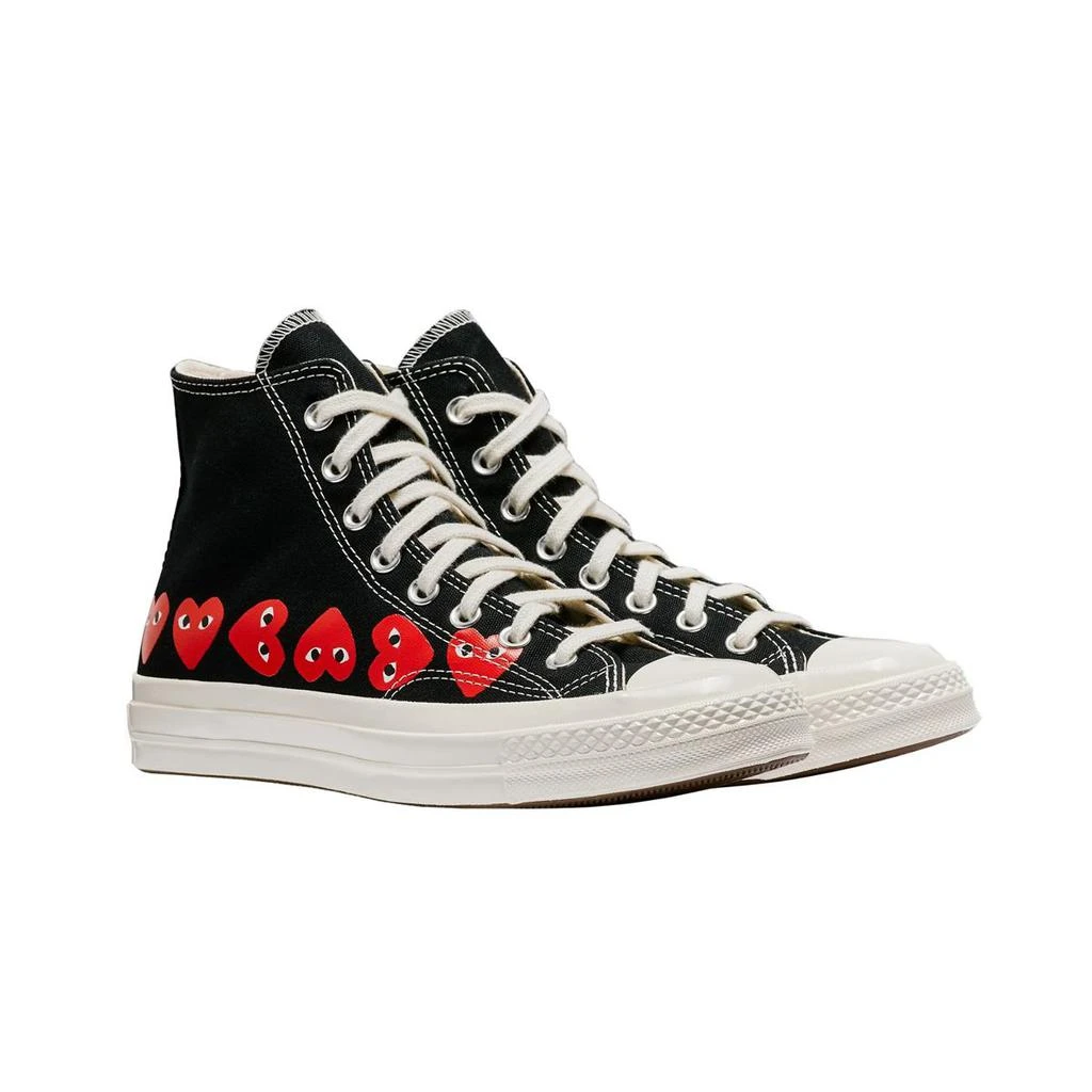 商品Comme des Garcons|COMME DES GARÇONS PLAY CONVERSE CHUCK 70 MULTI HEART HIGH BLACK,价格¥1446,第4张图片详细描述