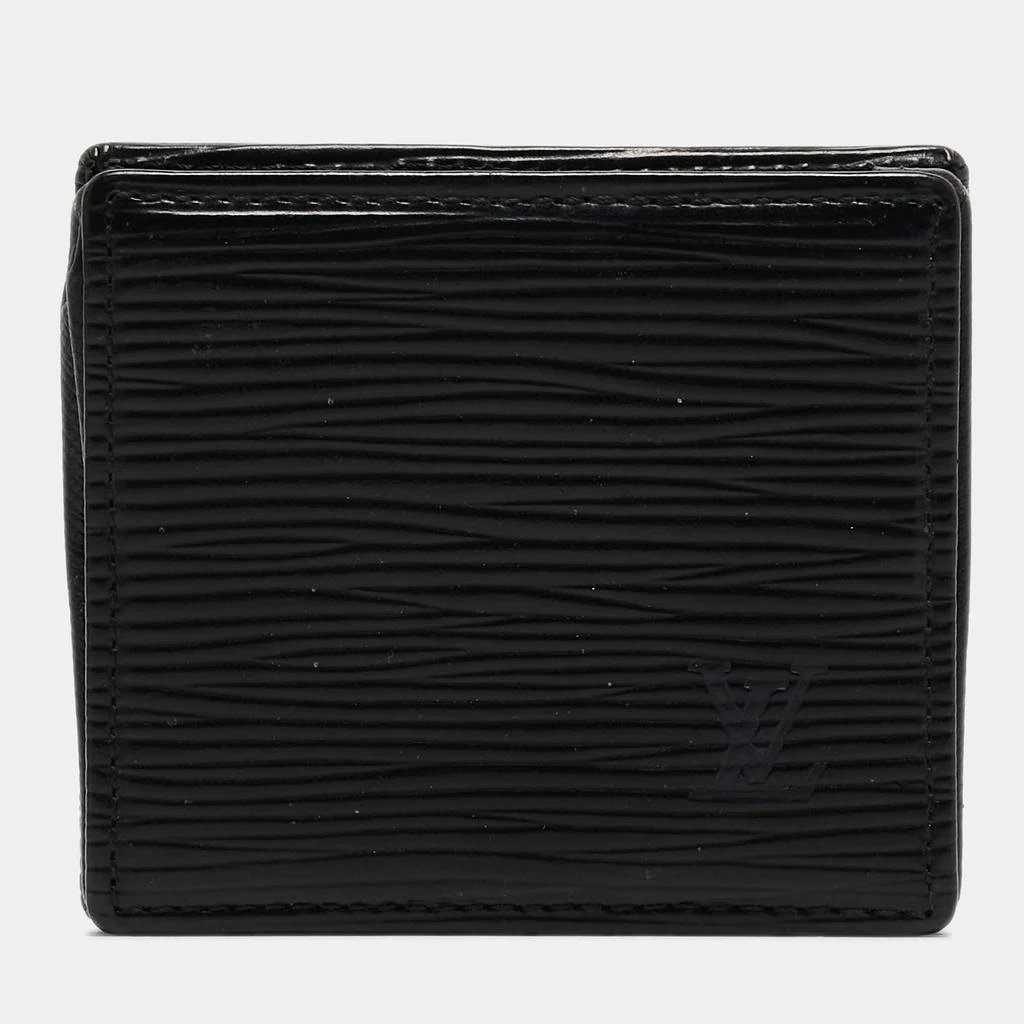 商品[二手商品] Louis Vuitton|Louis Vuitton Black Epi Leather Porte-Monnaie Boite Coin Purse,价格¥1102,第1张图片