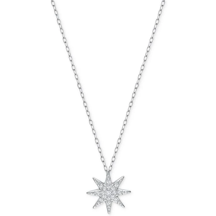 商品Swarovski|Silver-Tone Pavé Star Pendant Necklace,价格¥592,第1张图片