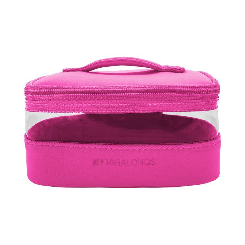 商品MYTAGALONGS|Mini Train Case Cosmetic Bag Must Haves Hot Pink,价格¥182,第1张图片