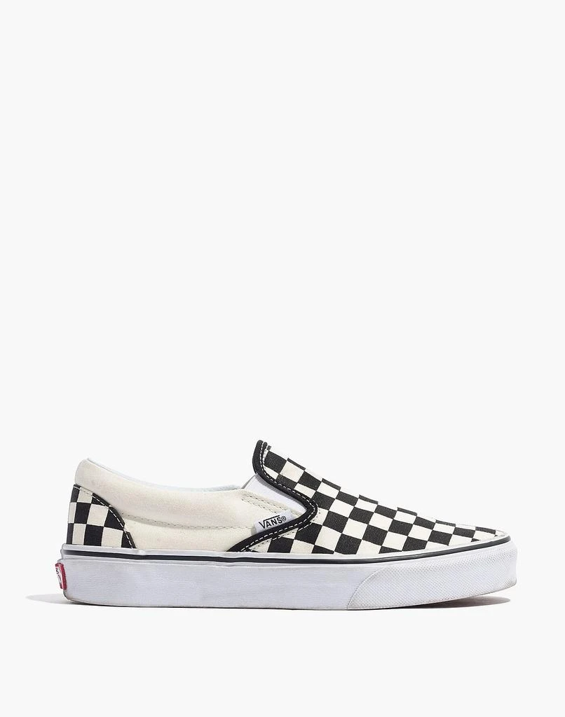 商品Vans|Unisex Classic Slip-On Sneakers in Black Checkerboard,价格¥325,第2张图片详细描述