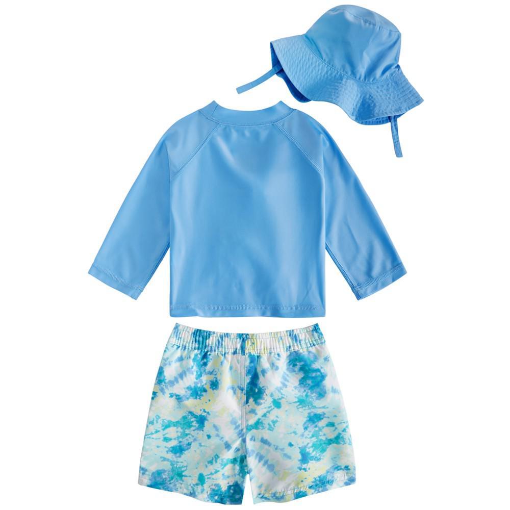 商品First Impressions|Baby Boys 3-Pc. Rash Guard & Hat Set, Created for Macy's,价格¥111,第4张图片详细描述