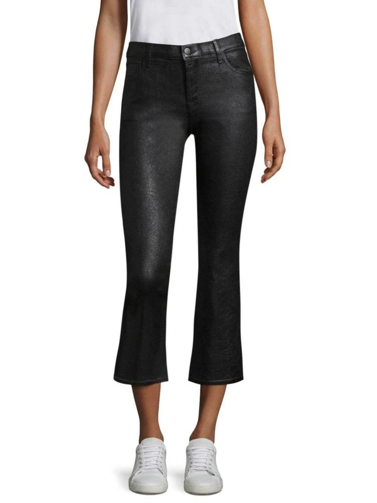 商品J Brand|Selena Coated Kick Flares,价格¥1444,第1张图片