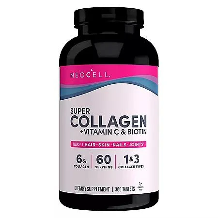 商品NeoCell|NeoCell Super Collagen + Vitamin C & Biotin Tablets 360 ct.,价格¥117,第1张图片